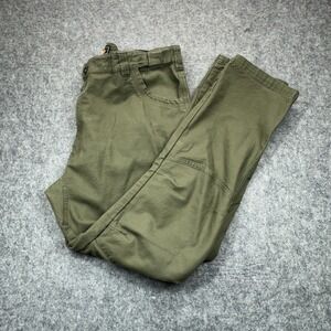 Walls Ditchdigger‎ Pants Men's 42x32 Green Twill Double Knee Workwear All Season
